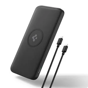 Image of Spigen 2in1 10000 mAh Wireless Charging Power Bank with USB-A and USB-C 20W Fast Charger
